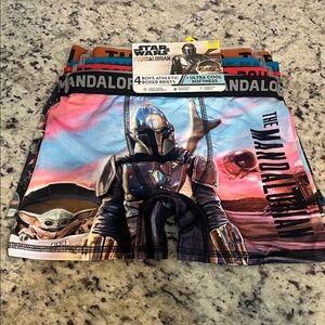 Star Wars Mandalorian Boys Athletic Boxer Briefs 4 pack Size 8